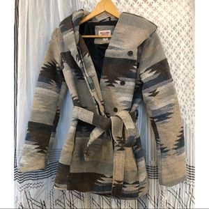 Belted Wrap Coat M